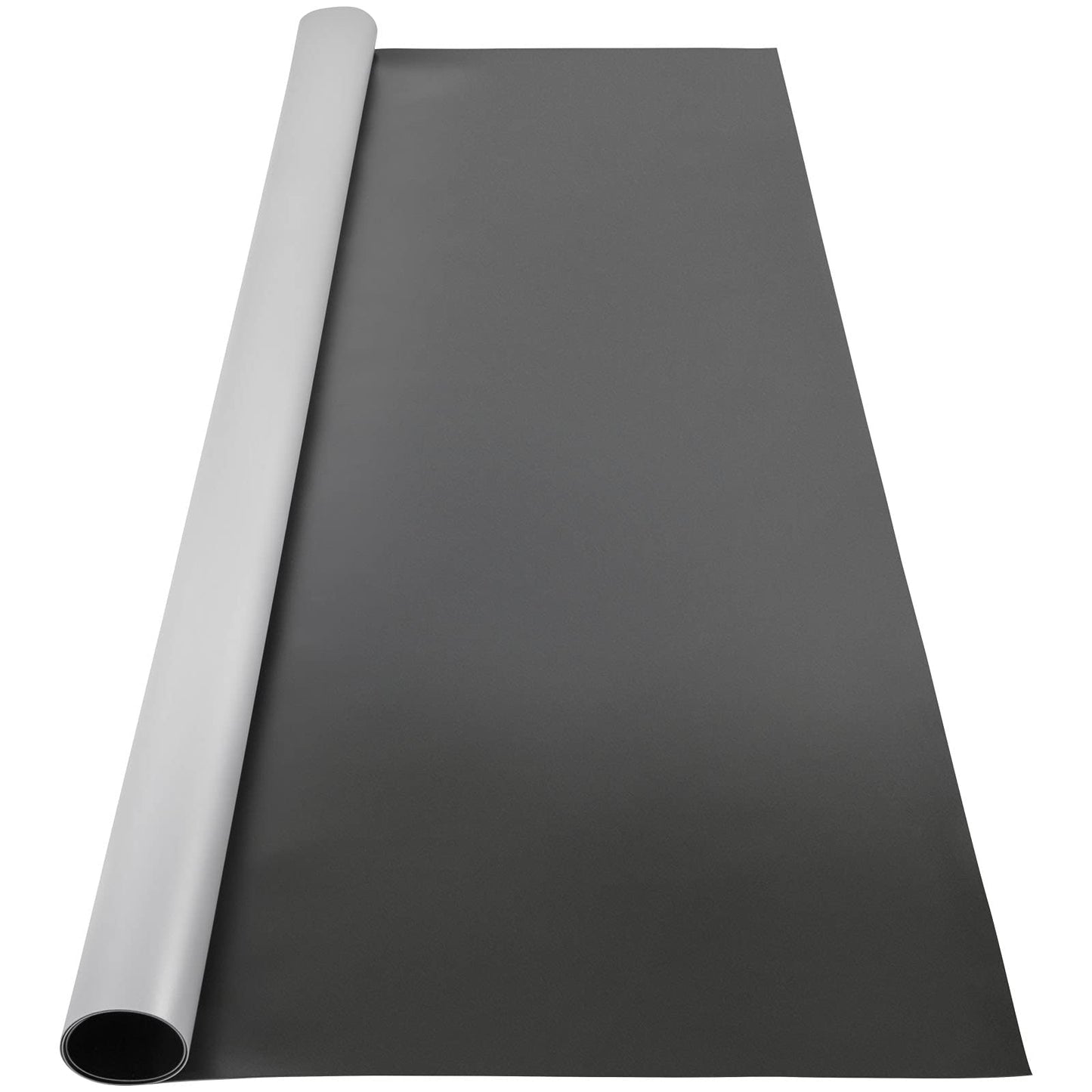 VEVOR Dance Floor 6.6x3.9ft, Portable Dance Mat 0.06in Thick PVC Vinyl Dance Floor Roll Black/Grey Reversible Marley Dance Practice Floor, Non-Slip Dance Flooring for Ballet Jazz Pop Lyrical Style