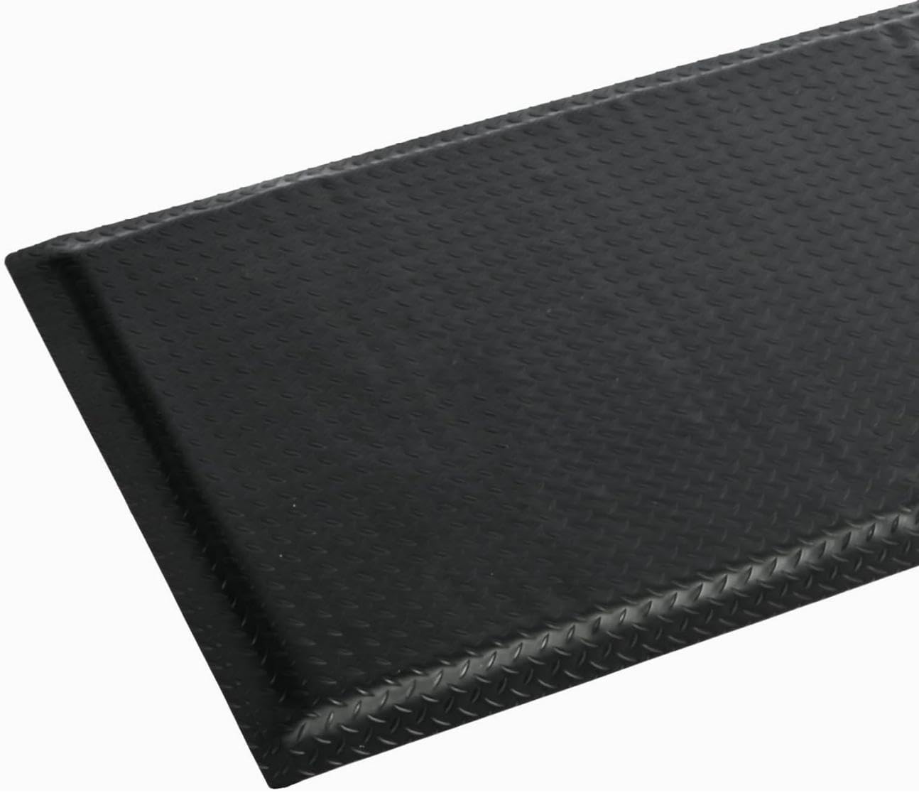 GOCEZIA 3ft x 5ft Anti Fatigue Mat, Industrial Grade Anti Fatigue Ergonomic Standing Mat 15/16" Thick Heavy Duty Workshop Floor Mat for Leg & Back Pain (Black, 3 * 5 ft)