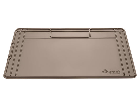 WeatherTech SinkMat – Waterproof Under Sink Liner Mat for Kitchen Bathroom – 28” x 19” Inches - Durable, Flexible Tray – Home undersink Organizer Must Haves, Tan