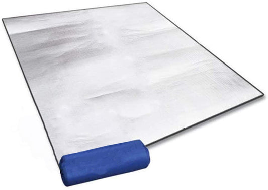 Camping Mat Foam Foil Blanket for Camping 150x200 cm Foam Pad Insulating Foil Mat Sleeping Tent Pad Thermal Aluminum Camping mat for Reflecting Heat Silver 59in x 78.7in / 150cmx200cm