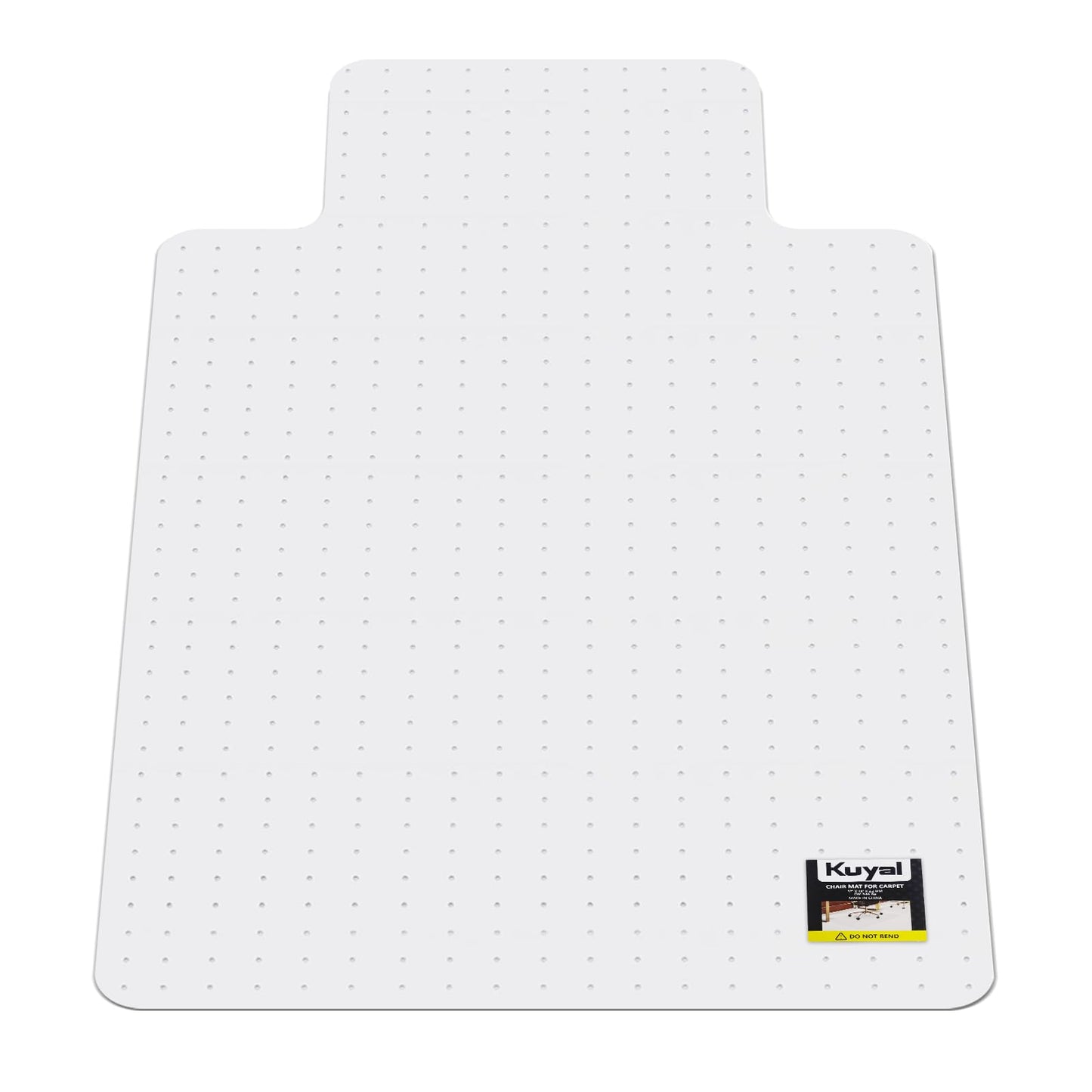 Kuyal Office Chair Mat for Carpet, 36x48 Clear Heavy Duty Computer Chair Mat with Lip, Under Desk Protector Carpeted Floors Mat, Easy Chair Movement,Ship Flat