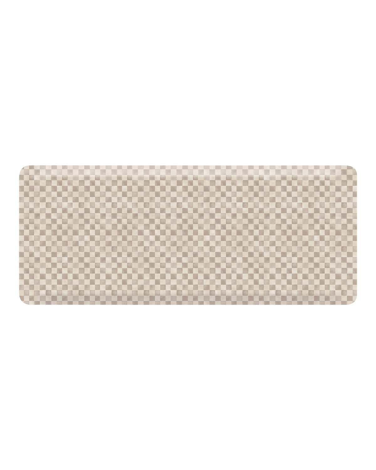 House of Noa Nama Standing Mat – Anti-Fatigue Cushioned Kitchen Mats for Floor | Ergonomic Bounce-Back Foam Kitchen Mats | Anti-Fatigue Mats for Kitchen & Standing | Checker Almond | 22" x 54"