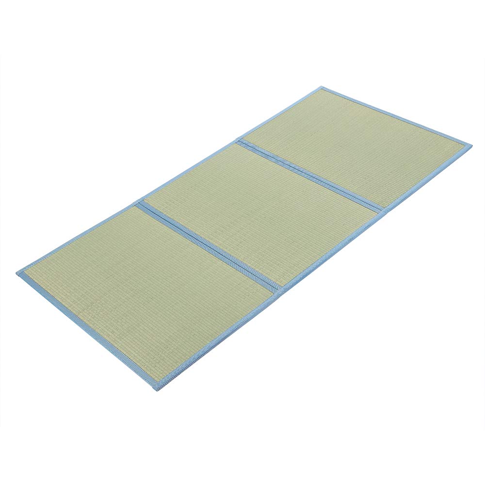 MustMat Tatami Mat Japanese Futon Mattress Portable Tatami Mattress Foldable Bed Frame Rush Grass (Twin XL)