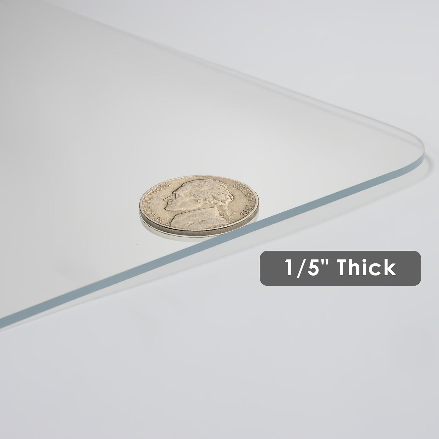 Kuyal 2 Pack 1/5" Thick Office Chair Mat, 40" x48" Heavy Duty Hard Computer Chair Mat, Under Desk Protector Carpeted Floors Mats, Easy Chair Movement, Can be Used on Carpet or Hard Floor, Ship Flat
