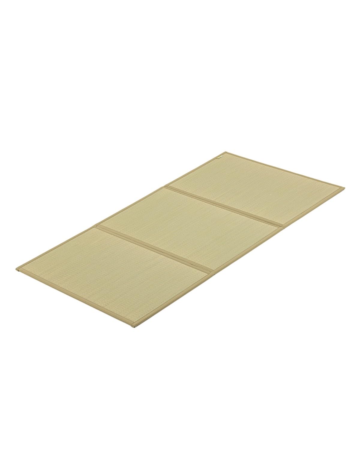 FULI Japanese Tatami Mattress, Foldable Igusa Rush Grass Tatami Rug, Natural Japanese Floor Mattress Mat Made in Japan, Twin XL