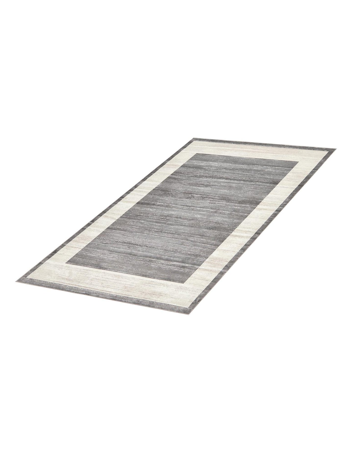 Rugs.com Uptown Collection Rug – 4x6 Gray Medium-Pile Rug Perfect for Entryways, Kitchens, Breakfast Nooks, Accent Pieces