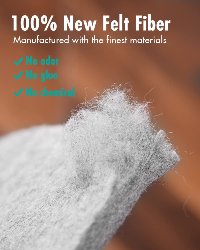 Resare Non Slip Rug Pad Gripper - 7x10 Feet 1/4" Extra Thick Felt Under Rug for Area Rugs and Hardwood Floors,Super Cushioned Non Skid Carpet Padding