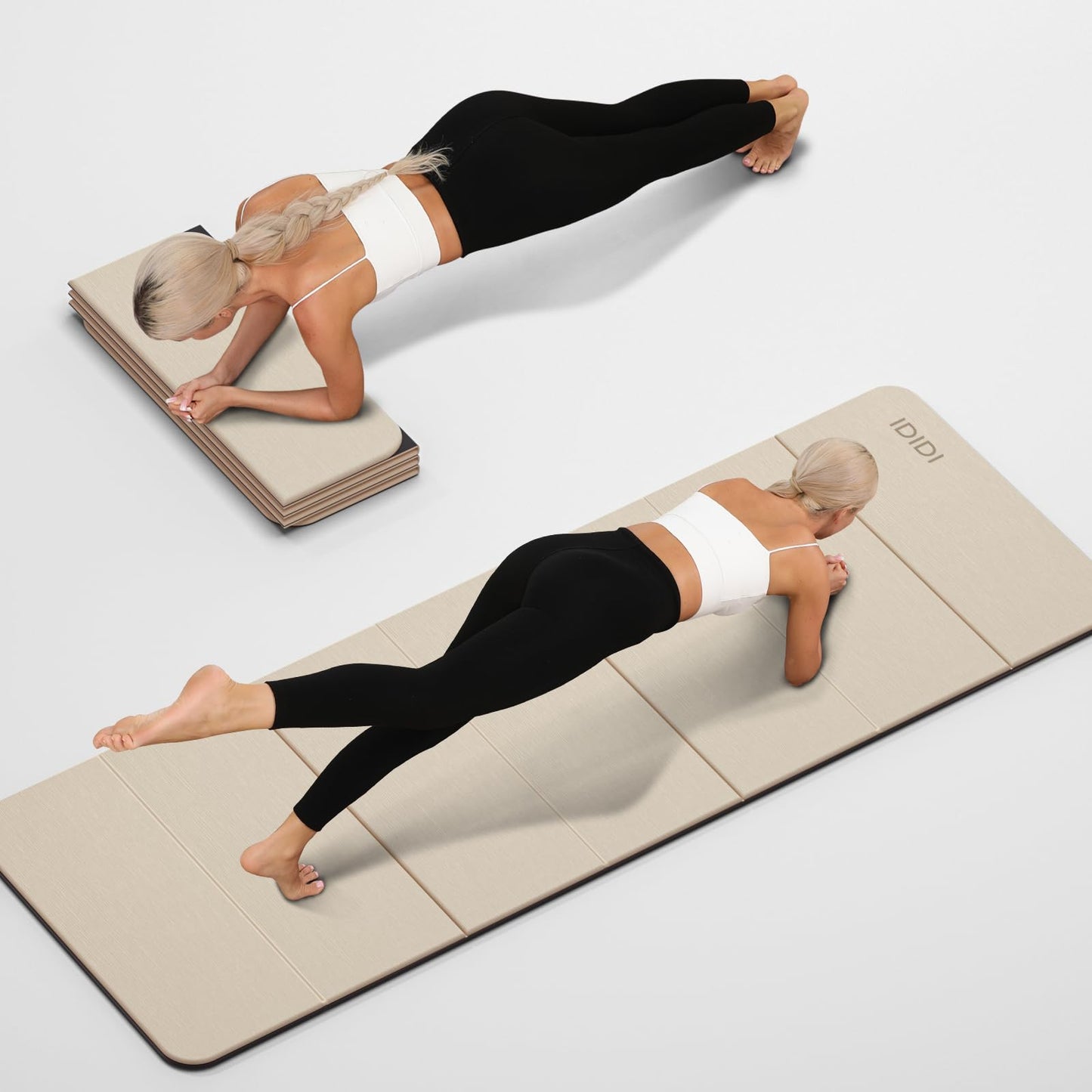 IDIDI Foldable Yoga Mat Extra Thick 0.32 Inches(8mm)