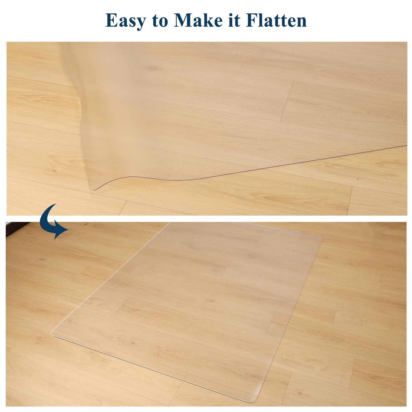 FURKIT Clear Runner Rug for Hallway, 2'x6' No Slip Waterproof Kitchen Standing Floor Mat for High Traffic, Vinyl Indoor Outdoor Entryway Area Rug for Laundry, Bedroom, Living Room