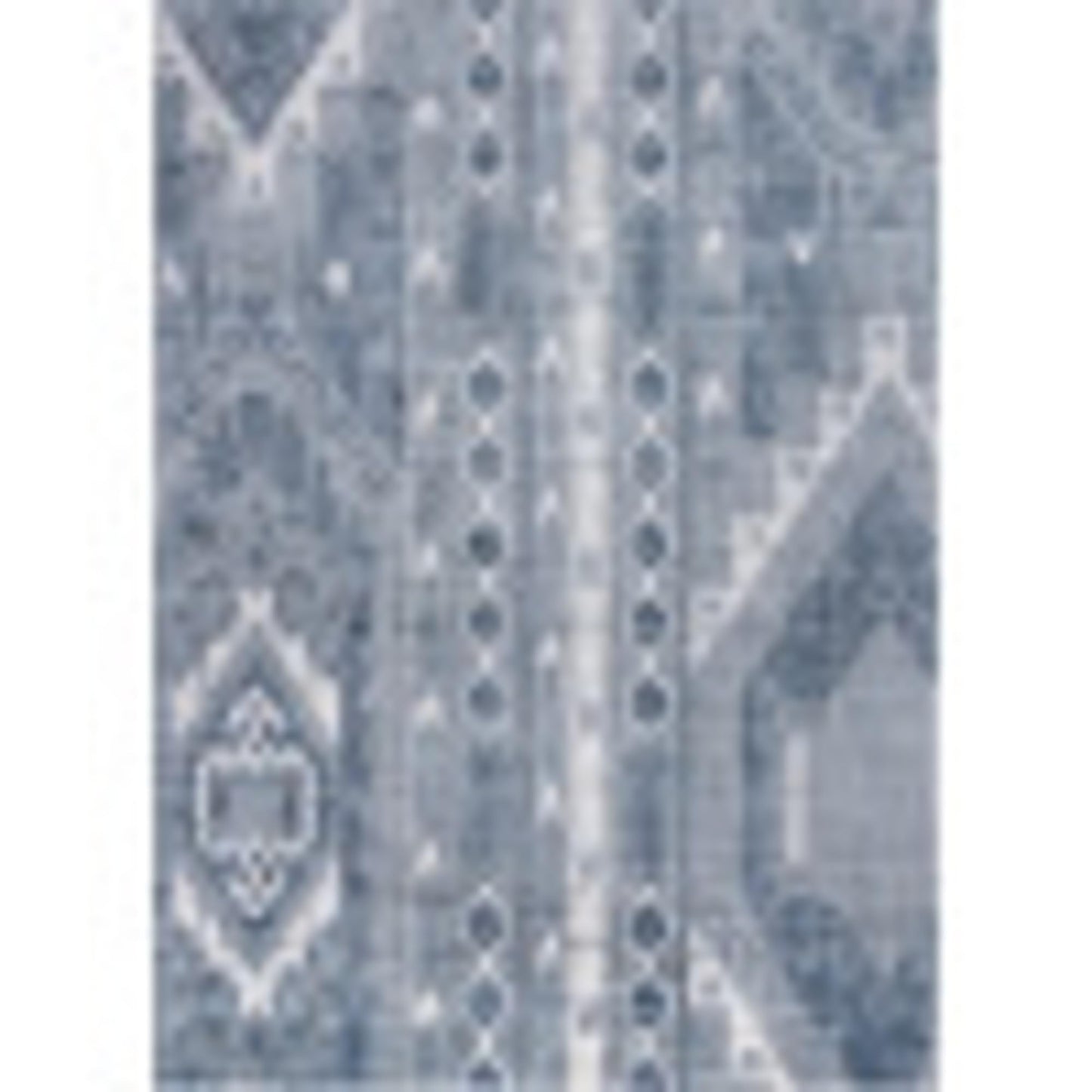 Unique Loom Portland Collection Southwestern Inspired Striped Tone-on-Tone Area Rug (10' 0 x 14' 0 Rectangular, Blue/ Gray)
