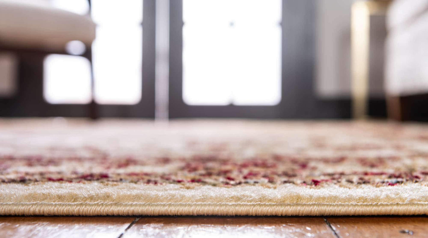 Unique Loom Voyage Collection Traditional Oriental Classic Intricate Design Area Rug (4' 0 x 6' 0 Rectangular, Ivory/Gold)