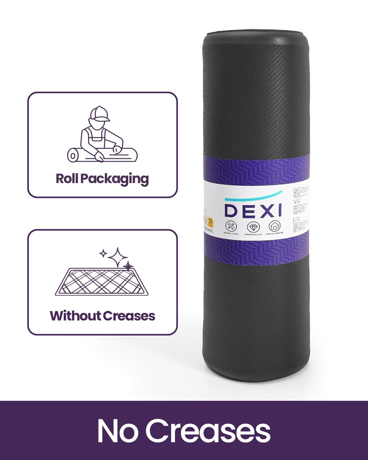 DEXI Kitchen Mat Cushioned Anti Fatigue, Extra Long Large Comfort Standing Floor Mats Waterproof, Memory Foam Antifatigue Runner Rug for Desk Office, Sink, Laundry, 70x20, Black