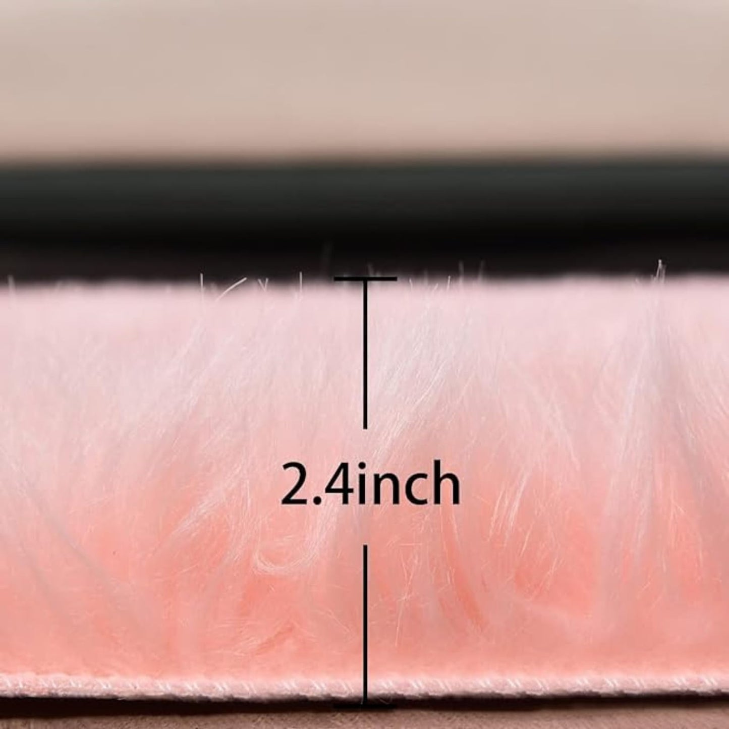 Yueeer 12 Inches Mini Square Faux Fur Rug,Photographing Background for Small Product Nail Art Locker Accessories Desktop Photography,Small Fluffy Area Rug Cushion Soft Square (Pink)