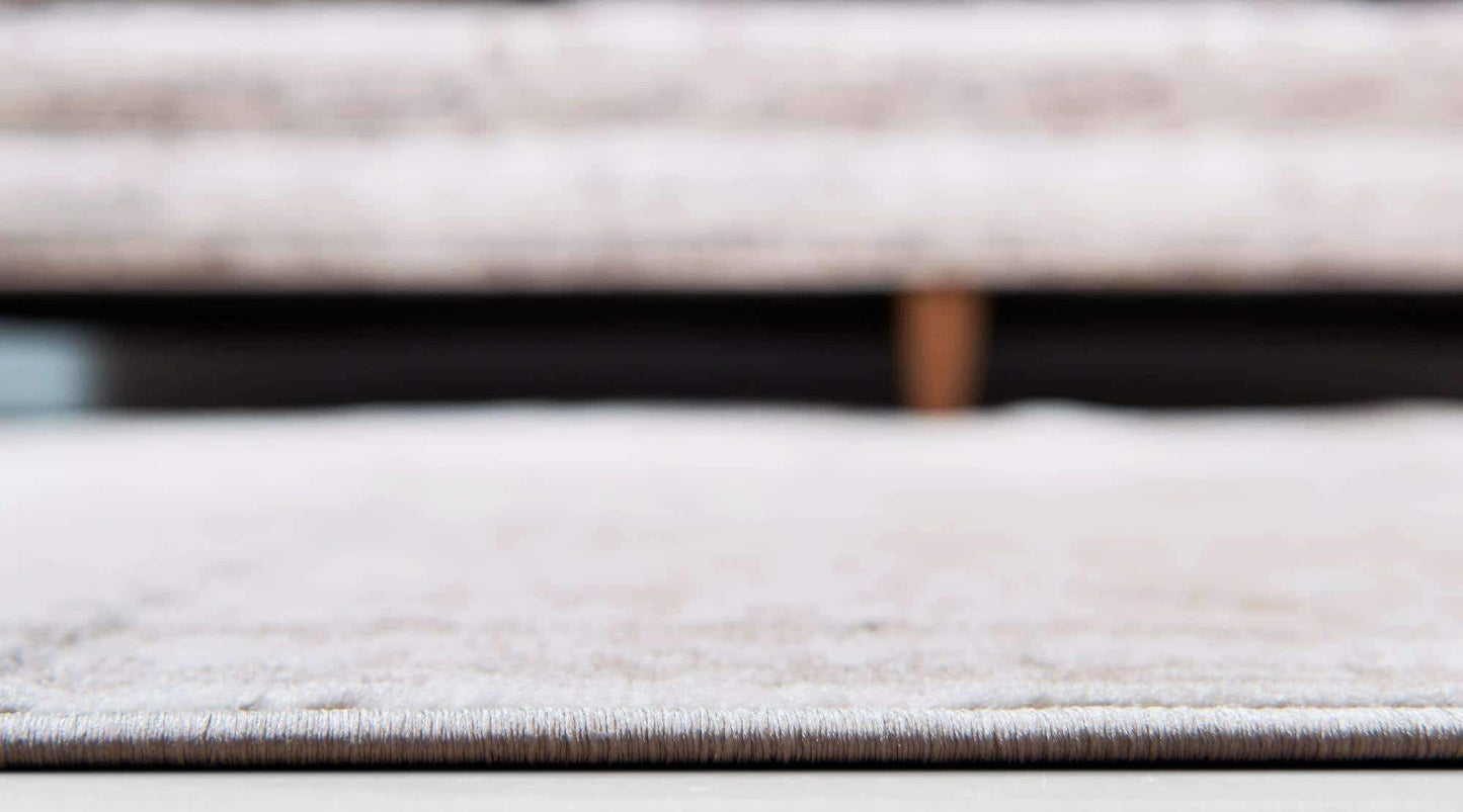 Unique Loom Sofia Collection Area Rug - Salle Garnier (5' 3" Square, Beige/ Ivory)