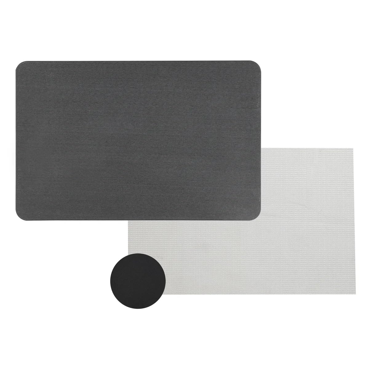 J&V TEXTILES Stone Bath Mat Diatomaceous Earth Shower Mat Non-Slip Super Absorbent Diatomite Stone Mats for Bathroom Floor Quick-Drying Easy to Clean (24''*15'') (Matte Black)