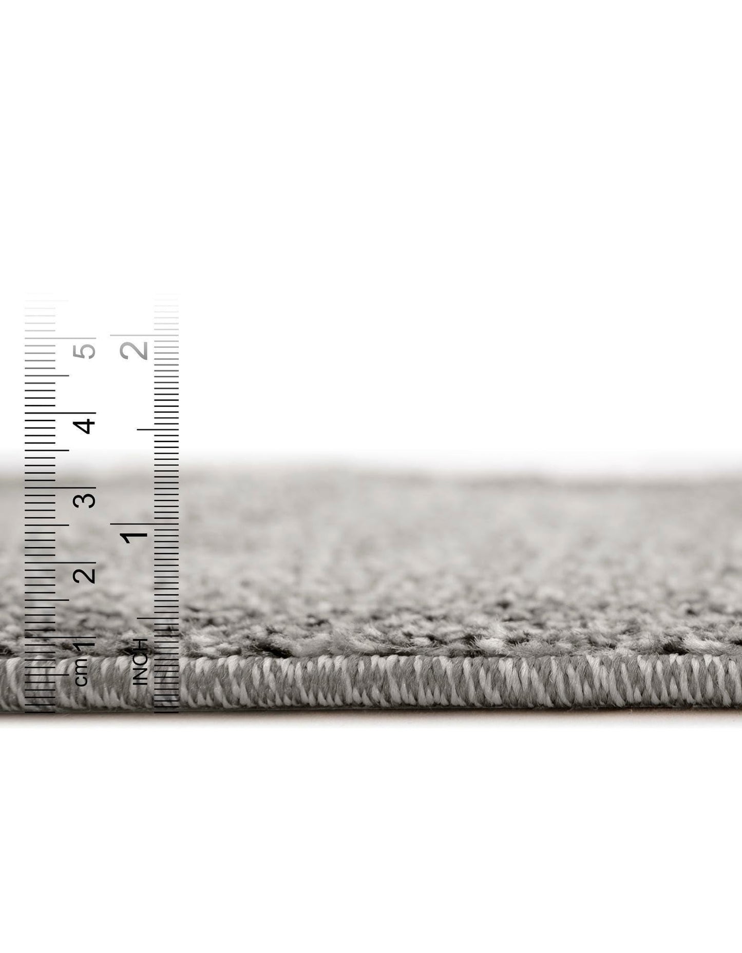 Rugs.com - Angelica Collection Rug – 4 Ft Round Light Gray Easy-Clean Rug – Perfect for Nurseries, Playrooms, and Bedrooms