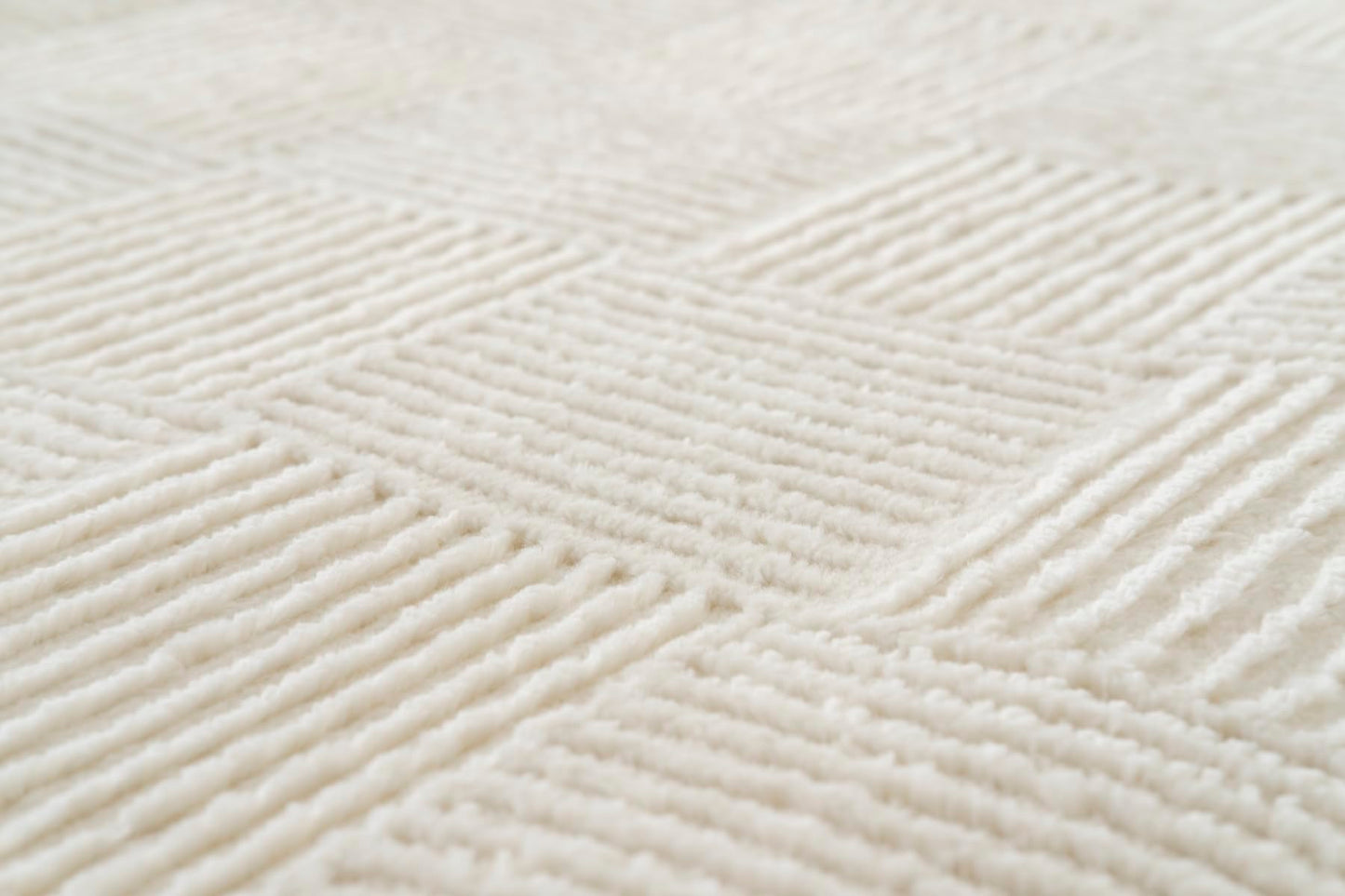 Revival Rugs Willow 2'x3' Area Rugs for Kitchen Bedroom - Washable, 100% Recycled, Oeko-TEX Certified, Medium Pile, Modern, Beige, Cream