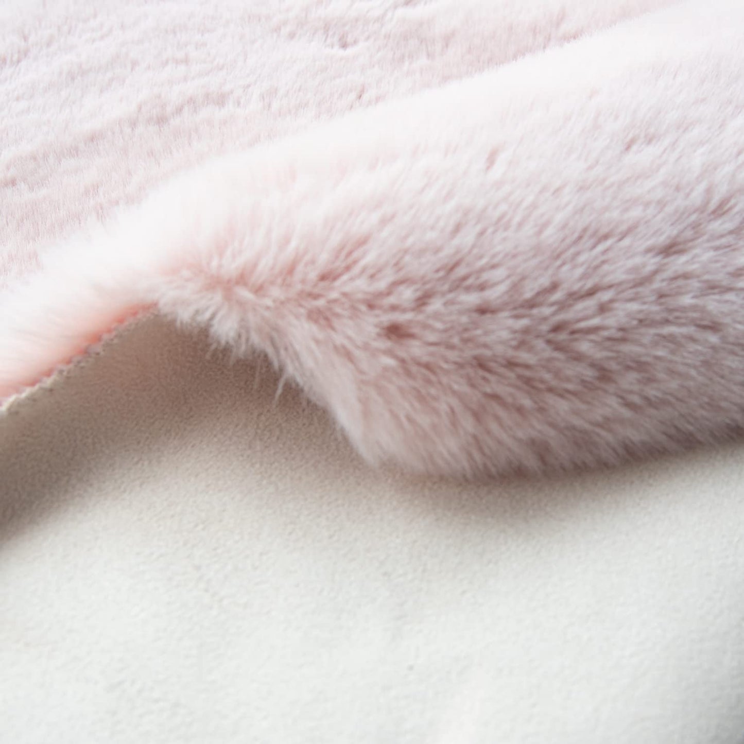 ORINOVA Pink Fuzzy Washable Furry Area Rugs for Living Room Faux Rabbit Fur Nursery Rug for Bedroom 2x4 Runner Rug