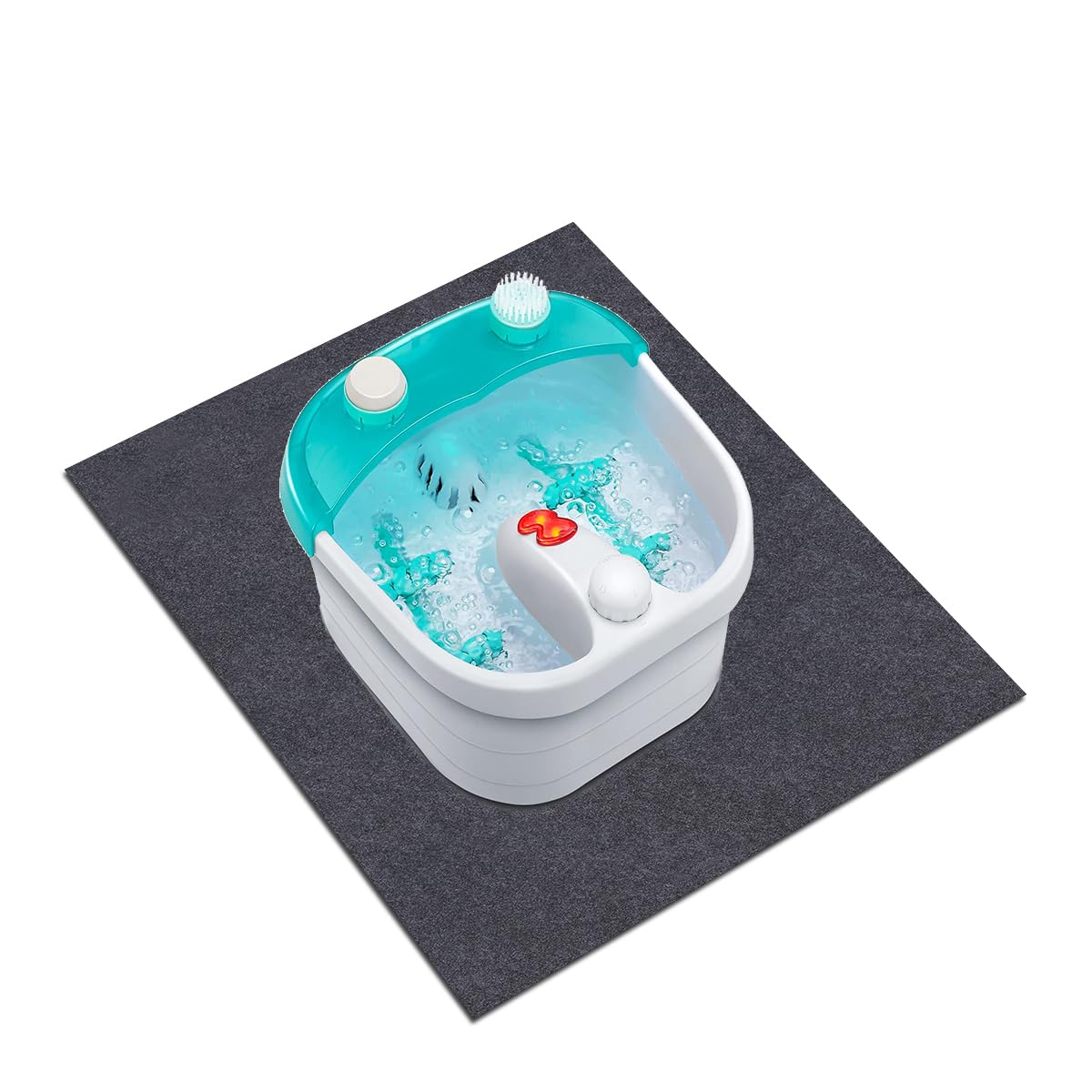 Foot Spa Mat,for Floor Surface/Absorbent mat Lightweight Washable Floor Mat，Under the Foot Spa Mat，Multifunctional Home Appliance，Back Non-Slip (36" x 36")