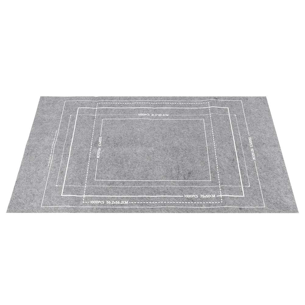 MOUMOUTEN Jigsaw Puzzle Mat, Roll Up Grey Felt Puzzel Board Keeper, Storage for 1500, 1000, 500 Piece Puzzles, 45.7 x 26 Inch