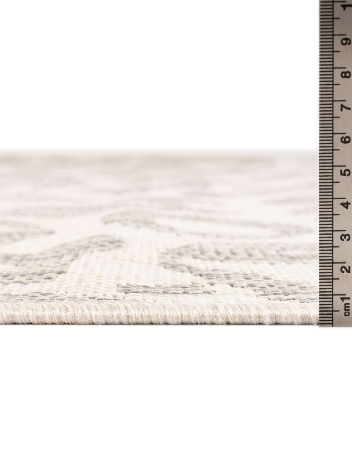 Unique Loom Outdoor Safari Collection Area Rug - Leopard (4' 1" x 6' 1" Rectangle, Ivory Gray)