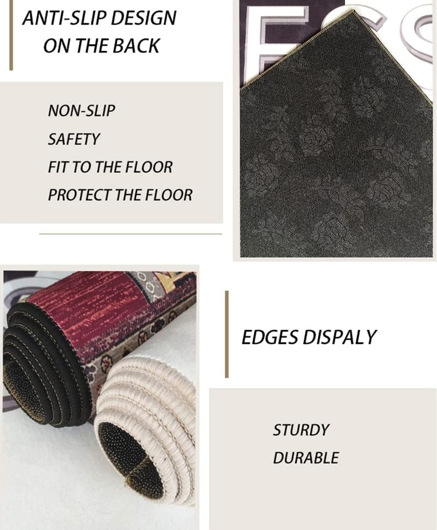 Brown Irregular Shaped Area Rug Star Pattern Unique Designer Rug for Living Room Bedroom Kitchen Non Slip Washable Floor Rug Minimalist Geometric Art Deco Home Office Guestroom Floor Carpet 5ft