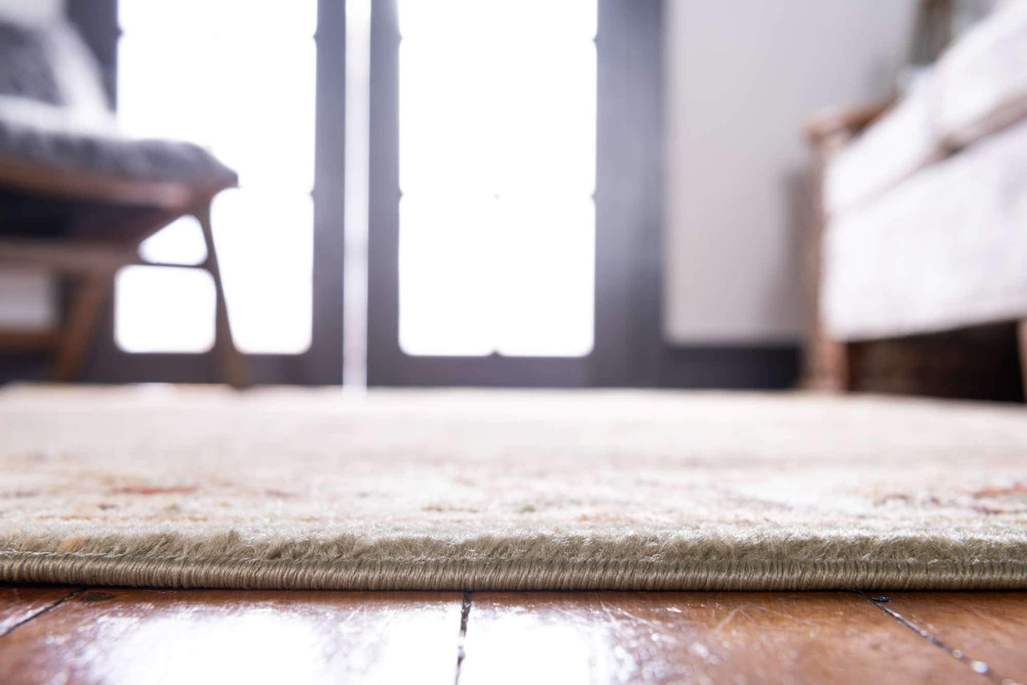 Unique Loom Voyage Collection Area Rug - Hickory (5' 3" x 8' Rectangle Green/Light Blue)