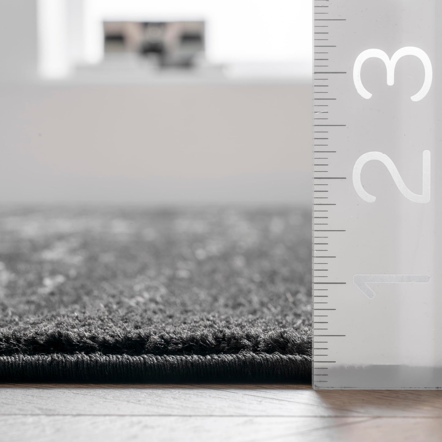 nuLOOM Arlena Vintage Traditional Area Rug - 4x6 Area Rug Modern/Contemporary Black/Grey Rugs for Living Room Bedroom Dining Room Kitchen