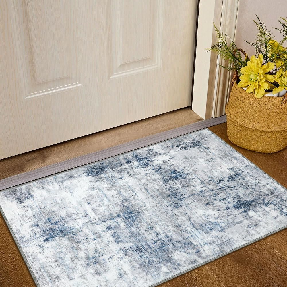 Door Mat, Front Indoor Doormat 24"x36" Non Slip Entryway Rug Indoor, Washable Small Rug for Bedroom Kitchen Bathroom Laundry Low Profile(2x3 Feet)