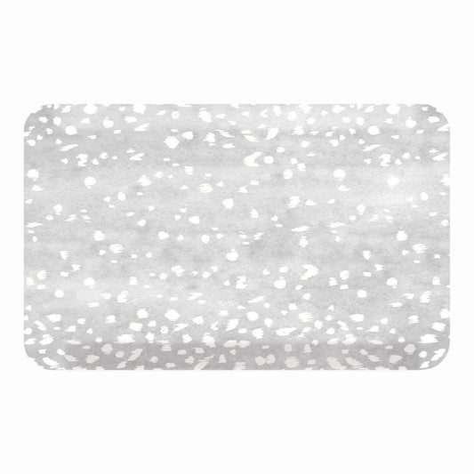 House of Noa Nama Standing Mat – Anti-Fatigue Kitchen Mats for Floor, Cushioned & Non-Slip Kitchen Comfort Mat for Standing, Thick Foam Anti-Fatigue Mat for Kitchen & Workspaces, Fawn Silver 22" x 36"