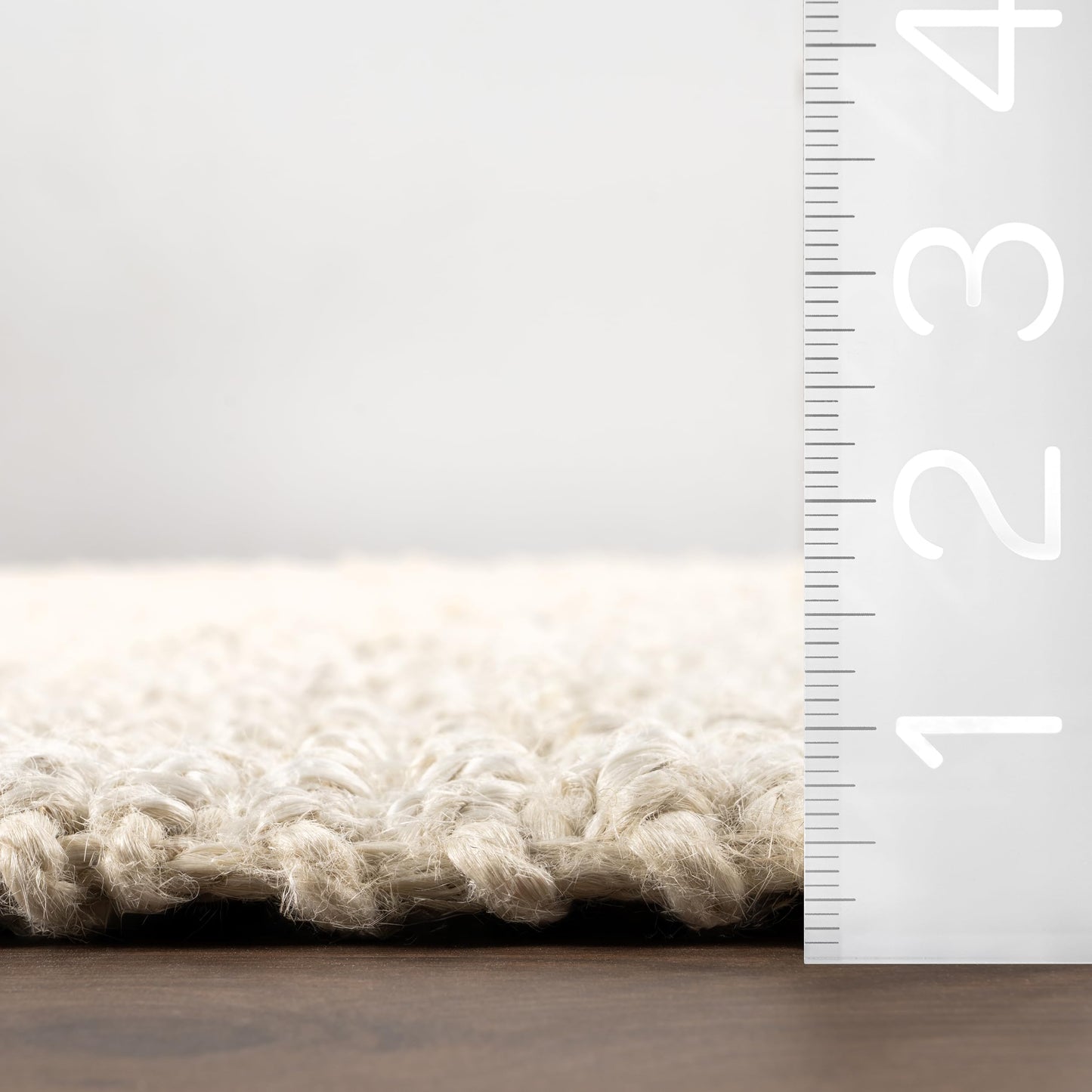 Nuloom Daniela Off-White, 6' x 9', Handmade, Jute, Tassel, Soft and Textured, High Traffic, Stain Resistant, Easy Clean, Durable Area Rug for Bedroom, Living Room, Dining Space, Foyer, Entryway