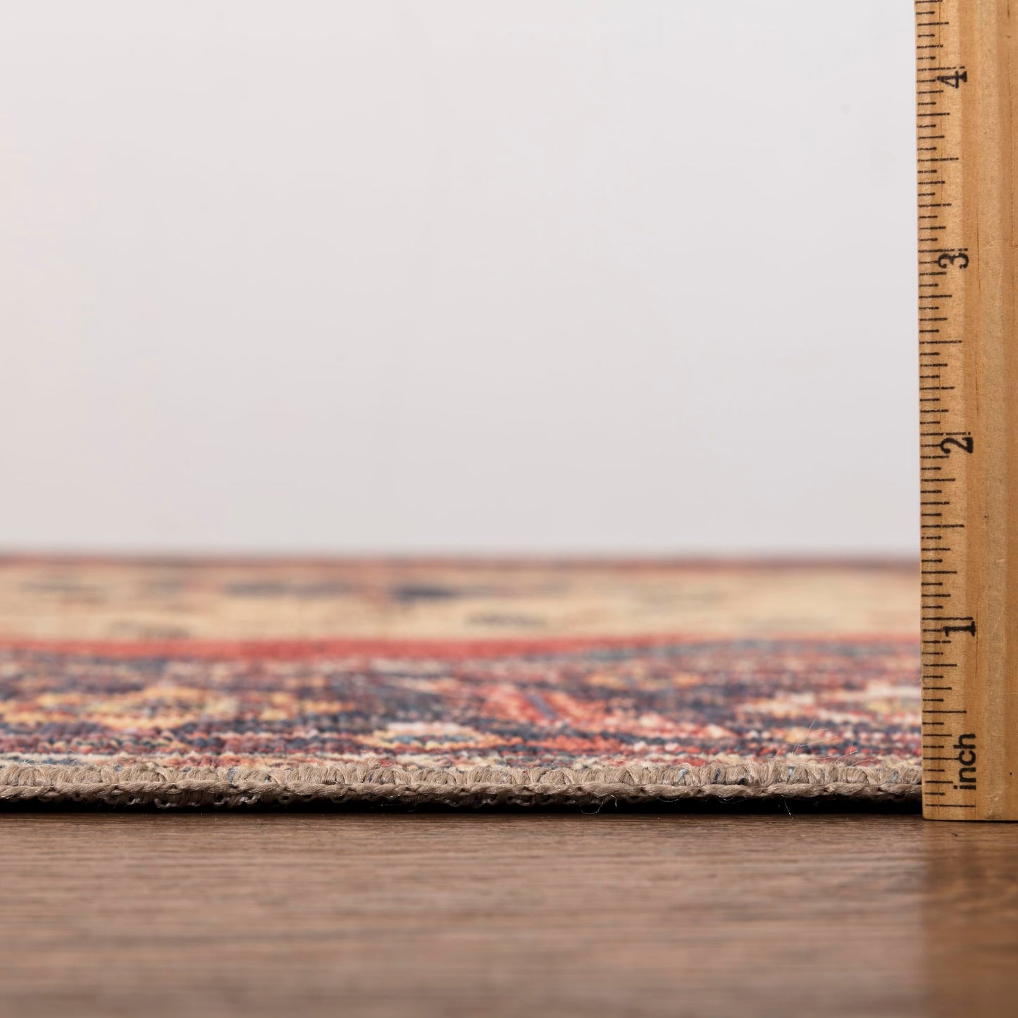 Keen Home Design 30"x84" Rug - Machine Washable Runner Rug with Non-Slip Backing, Ideal for Hallway, Entryway, Kitchen, Laundry Room - Vintage, Easy Clean, Durable, Low Pile Rug - (2'6" x 7')