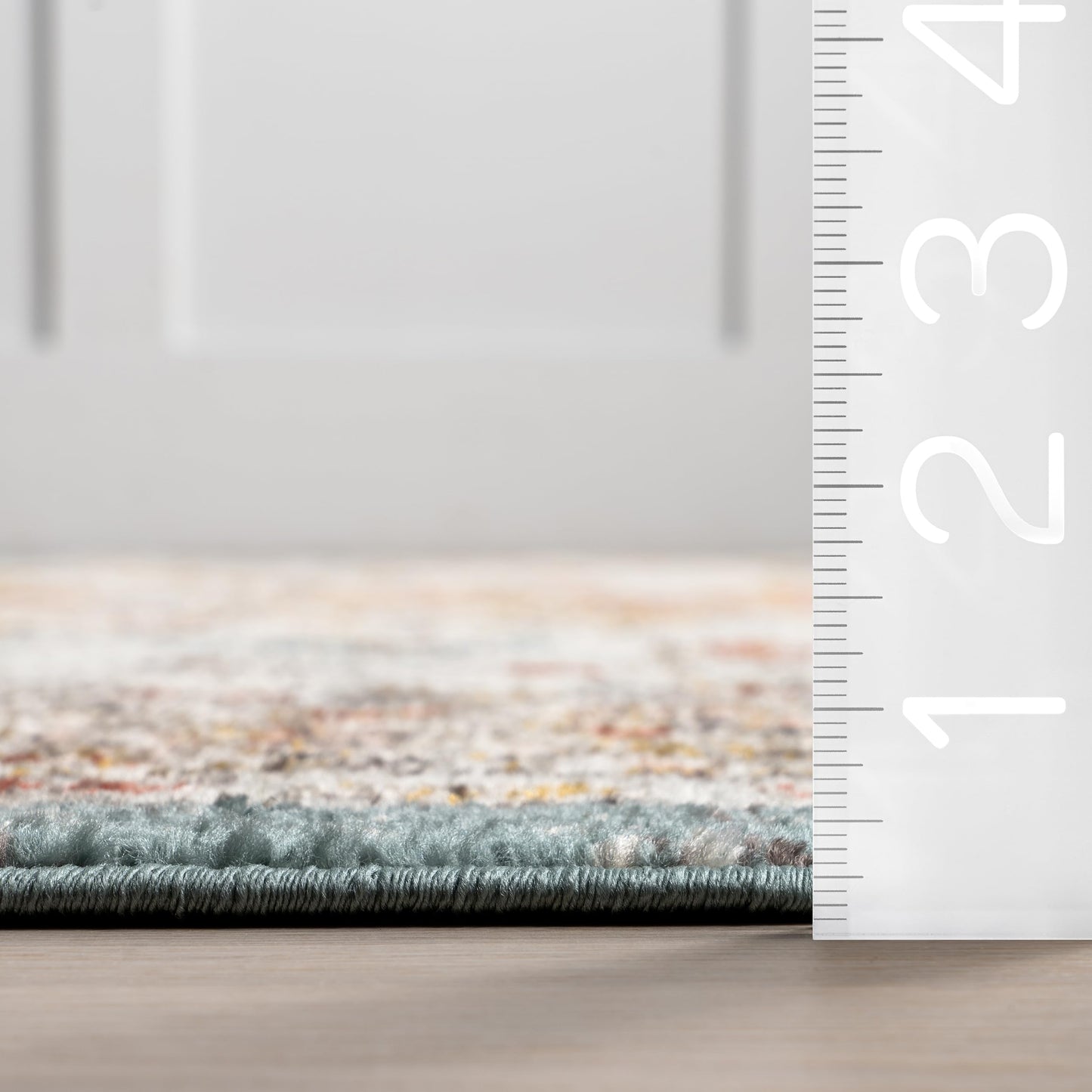 nuLOOM Performance Oriental Style Area Rug, Vintage Design, Durable, Easy to Clean, Justine Beige, 4' x 6'