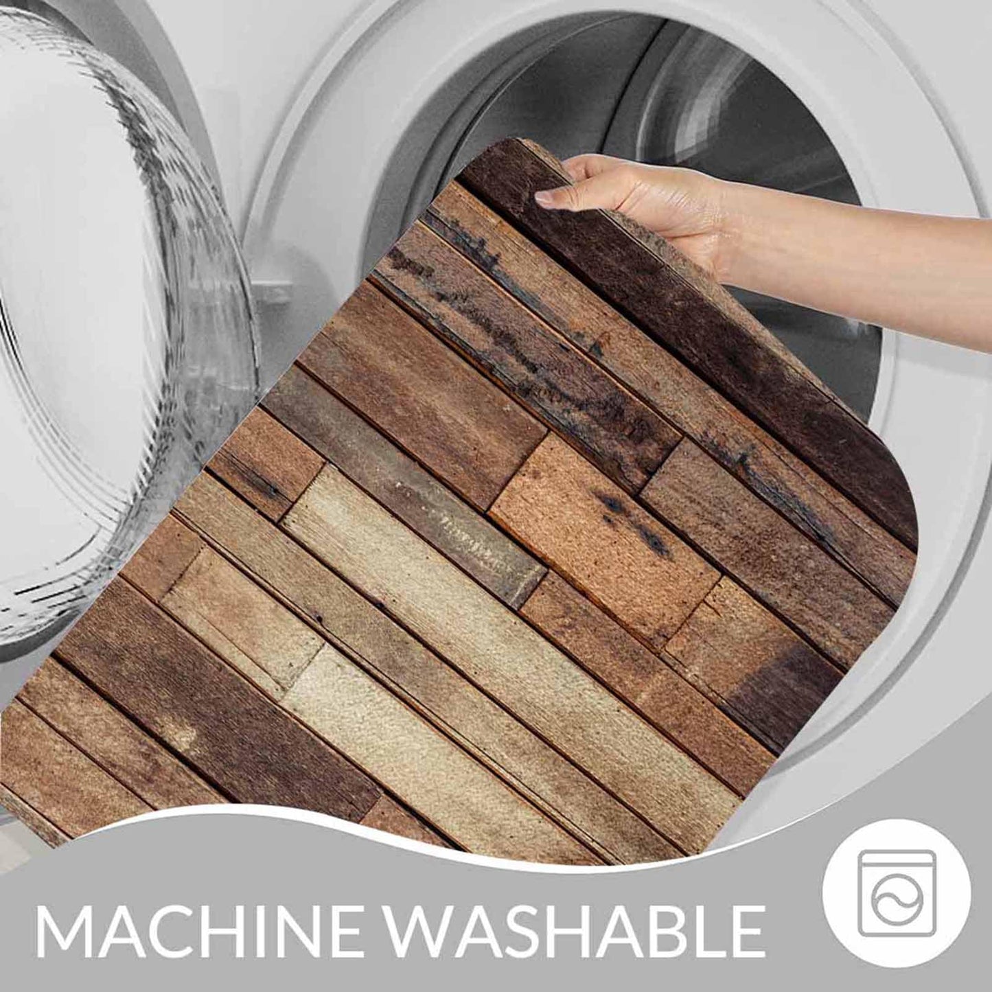 Old Wood Plank Background Bath Rugs Microfiber Bathroom Mat Soft Plush Shaggy Shower Mat for Bathroom Fluffy Comfortable Water Absorbent Carpet Non-Slip Machine Washable 20"X30"