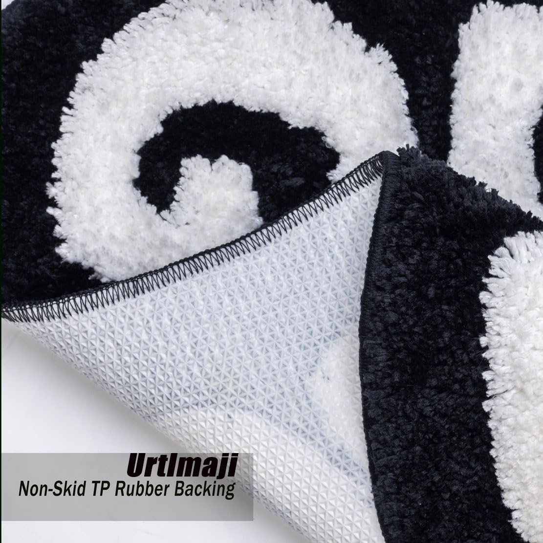 Urtlmaji You Look Good Bath Mat Black Bathroom Rugs Funny Cute Bath Rugs Non Slip Microfiber Plush Preppy Small Cool Shower Rug Washable Absorbent Floor Mat for Bathtub Sink 25"x21"