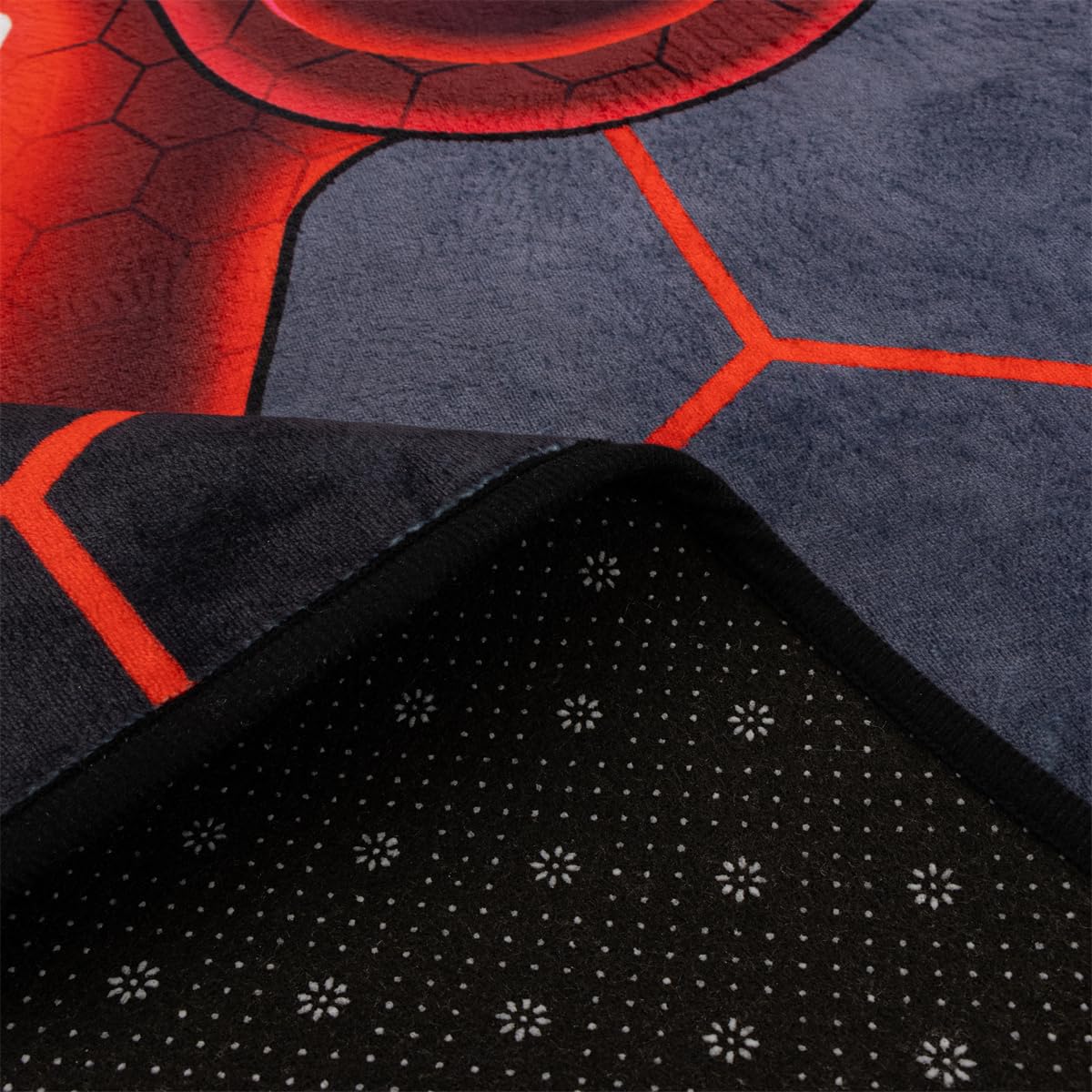 NTBED Game Console Area Rug for Bedroom Sofa Playroom Gaming Geometric Bedside Rugs Gamer Decorative Floor Mat Carpet (3x5 Feet, Red)