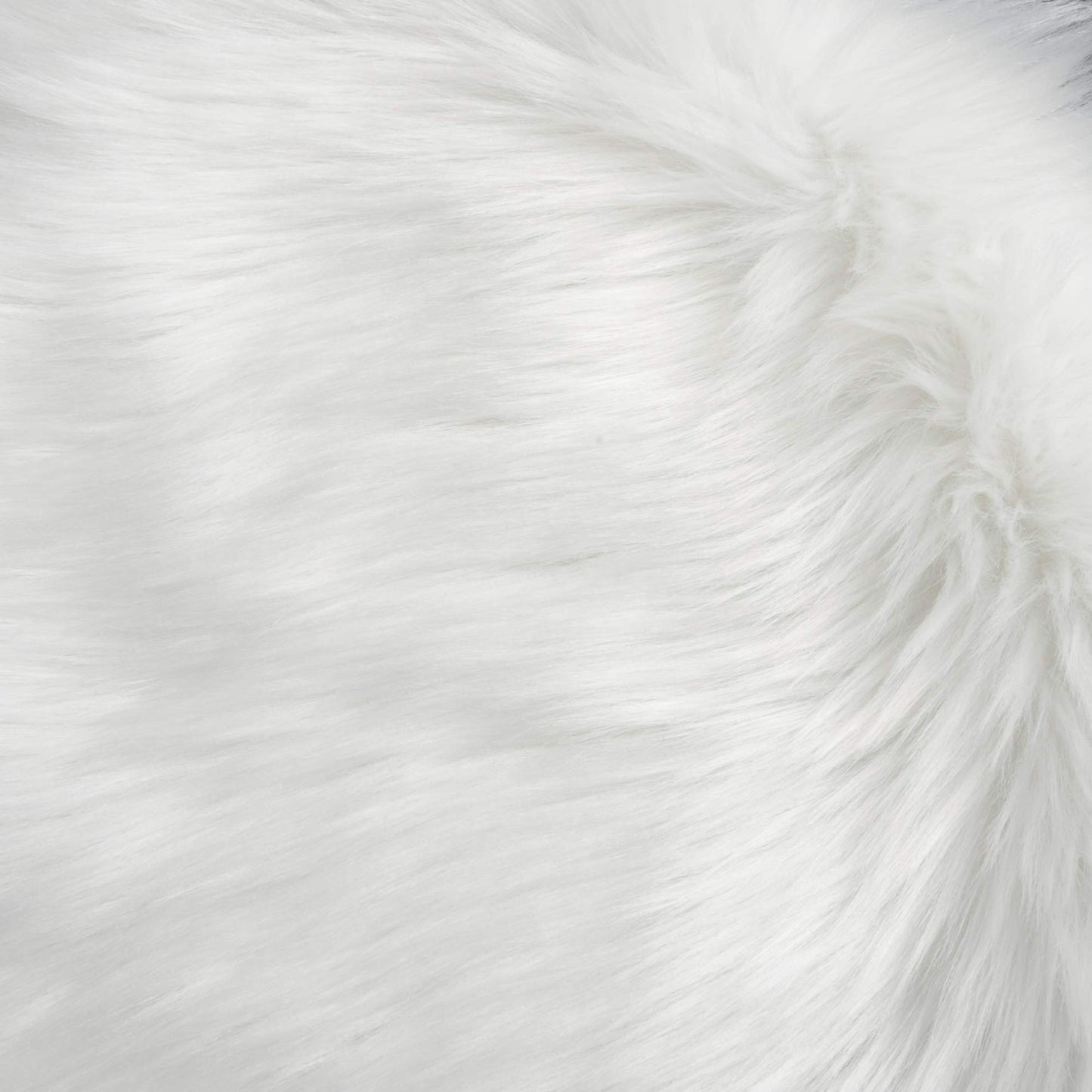 IVON 4pcs 15.5'' White Round Faux Fur Rug, Fluffy Soft Rug Cushion for Chair, Background for Nail Desk Photos