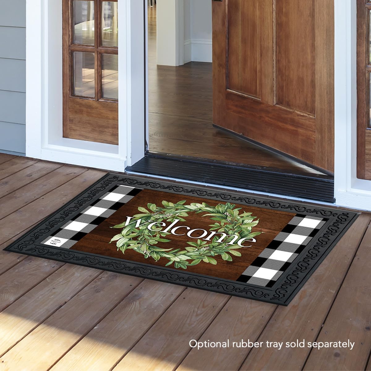 Briarwood Lane Farmhouse Wreath Spring Doormat