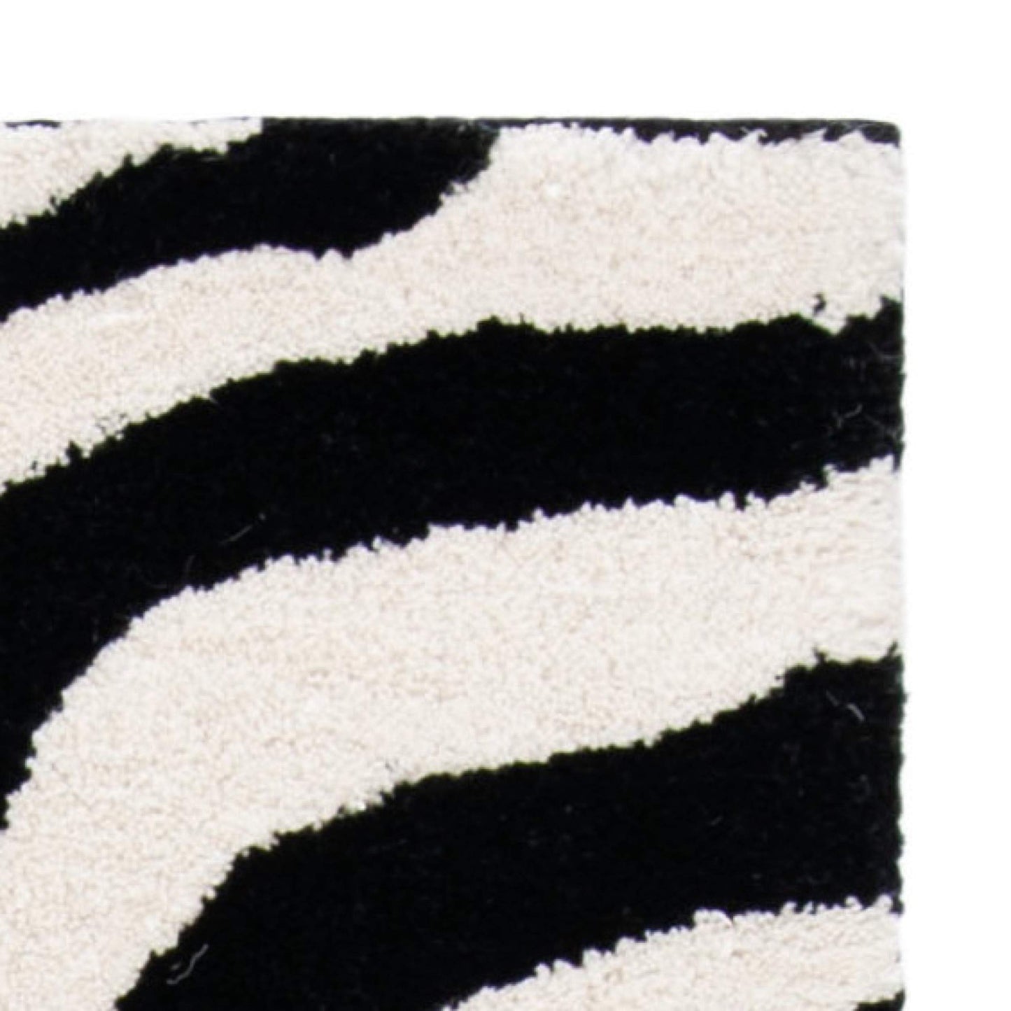 SAFAVIEH Soho Collection Runner Rug - 2'6" x 8', Black & White, Handmade Wool, Ideal for High Traffic Areas in Living Room, Bedroom (SOH435A)