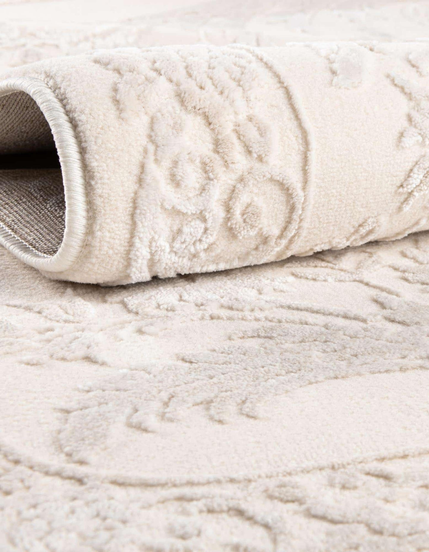 Unique Loom Finsbury Collection Area Rug - Diana (5' 3" x 8' Oval, Ivory/ Beige)