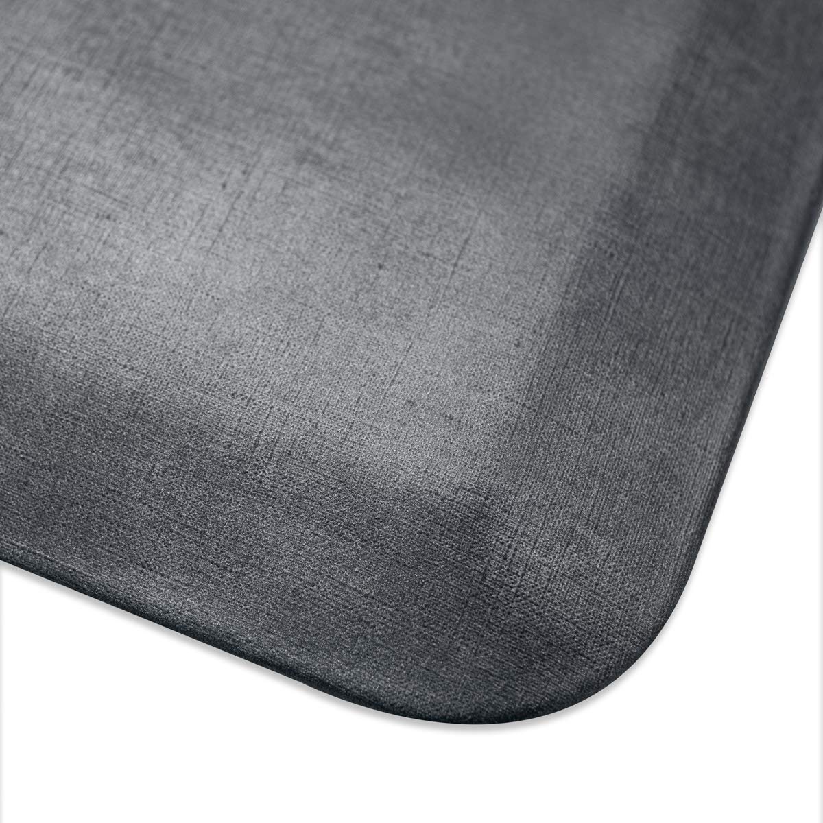 WellnessMats Linen Collection Anti-Fatigue Floor Mat, Polyurethane – Ergonomic Support Pad for Home, Kitchen, Garage, Office Standing Desk – Water Resistant - Made in USA