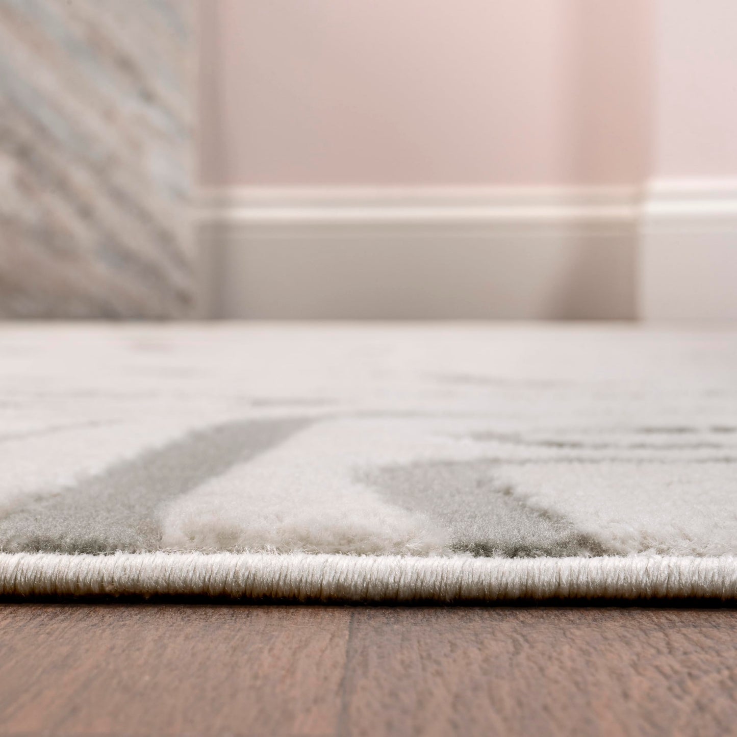 JONATHAN Y Graphic Lines High-Low Indoor Area Rug 8X10 White/Light Gray, Alcina Modern Scandinavian for Living Room, Bedroom, Kitchen, Easy-Cleaning, High Traffic, Pet-Friendly Non-Shedding SND102C-8