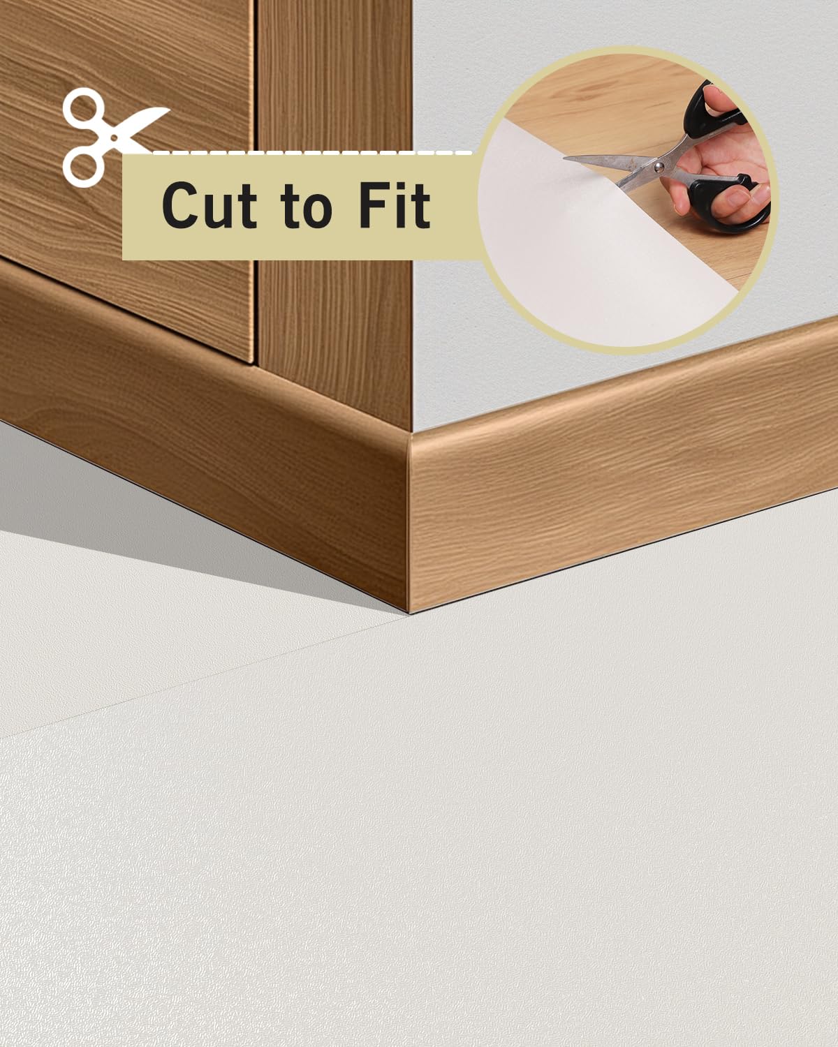 FURKIT Soft Plastic Floor Mat for Under Dining Table, 5'×7' Beige Waterproof Vinyl Area Rug for Living Room, Non-Slip Multi-Pupose Floor Cover Protector for High Traffic Areas
