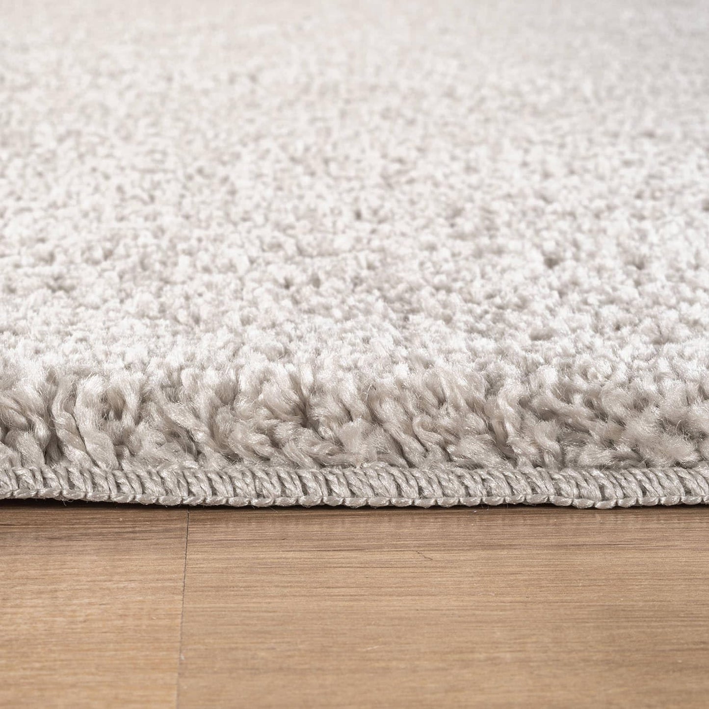 Luul Home Non Slip Solid Area Rug Gray 5x7 Rubber Back Soft Rugs for Living Room Kitchen Bedroom and Hallway Stain Resistant Washable Easy Cleaning Non Shedding Carpet Gray 5 x 7