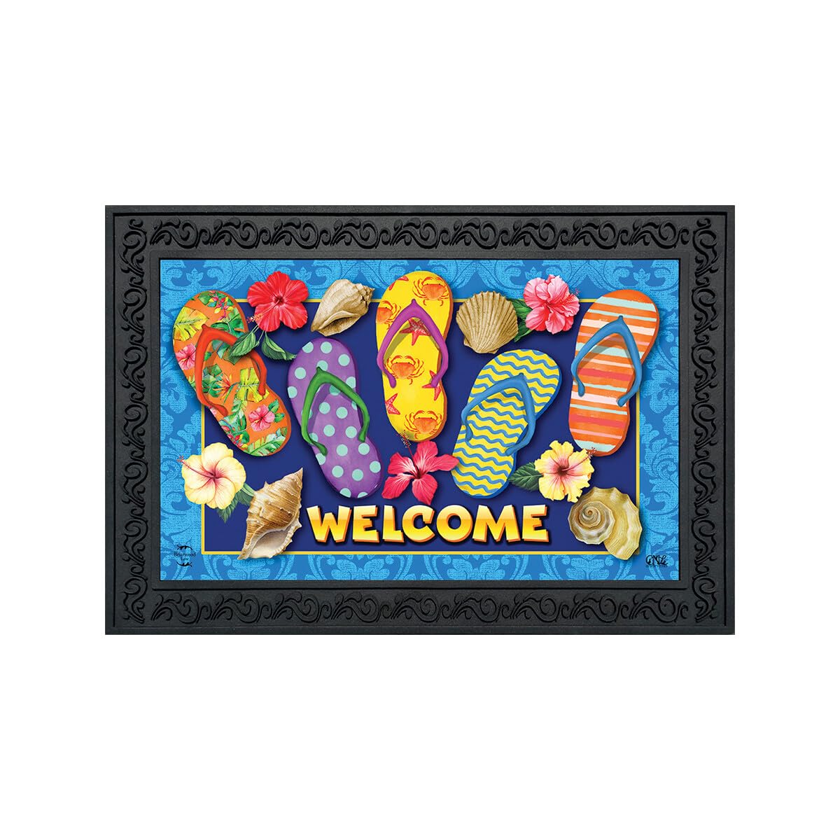 Briarwood Lane Paradise Flip Flops Summer Doormat