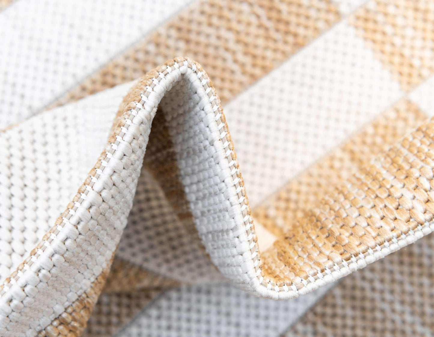 Unique Loom Outdoor Collection Classic Stripes, Transitional Indoor & Outdoor Area Rug 8' 0" x 11' 0", Light Brown/ Ivory