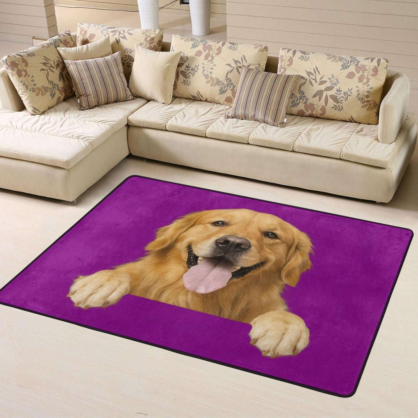 Custom Rug with Your Text Logo Picture Personalized Area Carpet Anti Slip Washable Door Mat Decorative for Bedroom Living Room Office Garden Balcony etc for Gifts 36"x24"