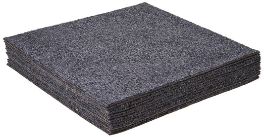 Nexus Self Adhesive 12-Inch Carpet Floor Tiles, 12 Tiles - 12" x 12", Smoke Grey - Peel & Stick, DIY Flooring for Kitchen, Dining Room, Bedrooms & Bathrooms by Achim Home Decor
