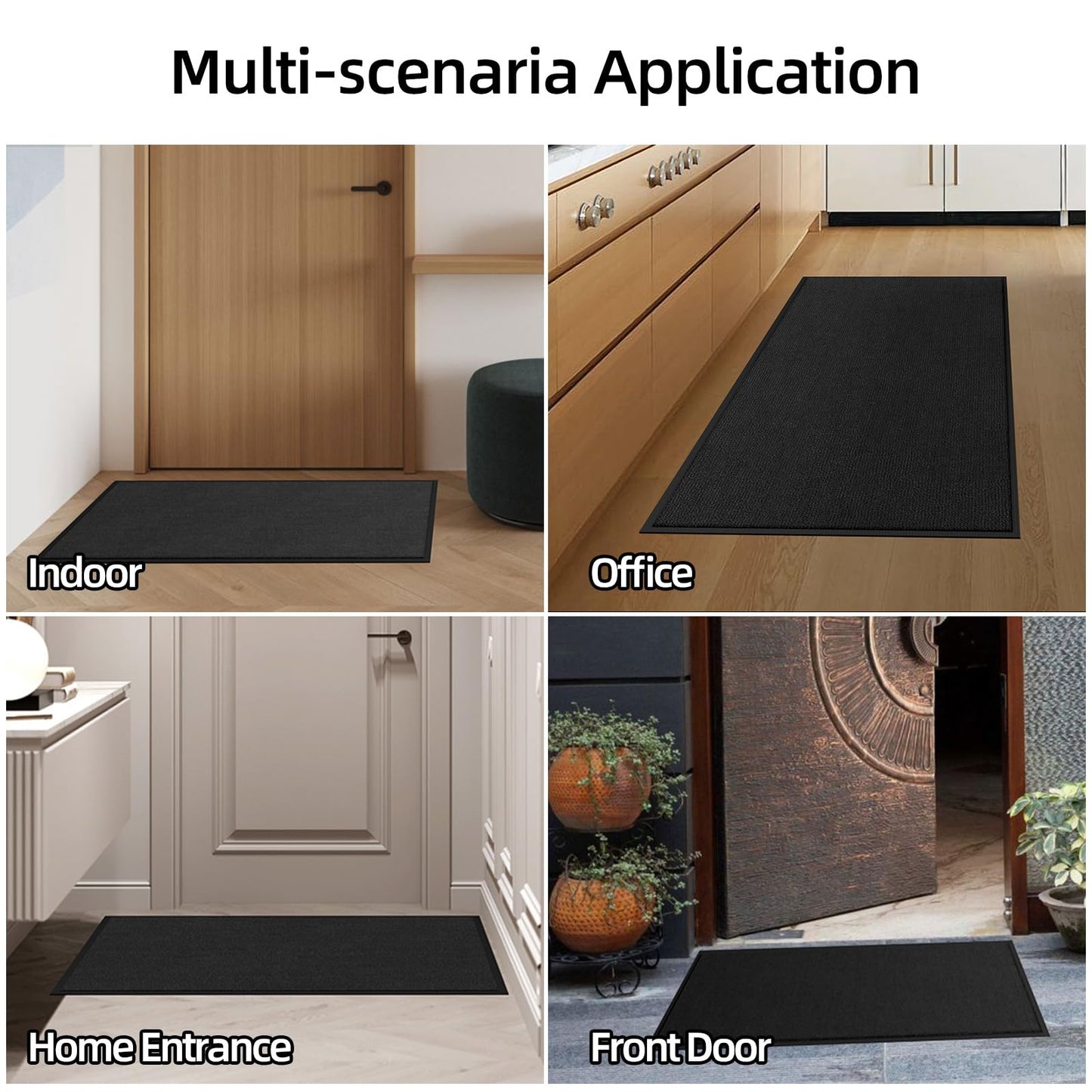 ALLEVIDM Front Door Mat Personalized Mat for Entryway Commercial Door Mats for Outside Entry Custom 2.5'x1.5'