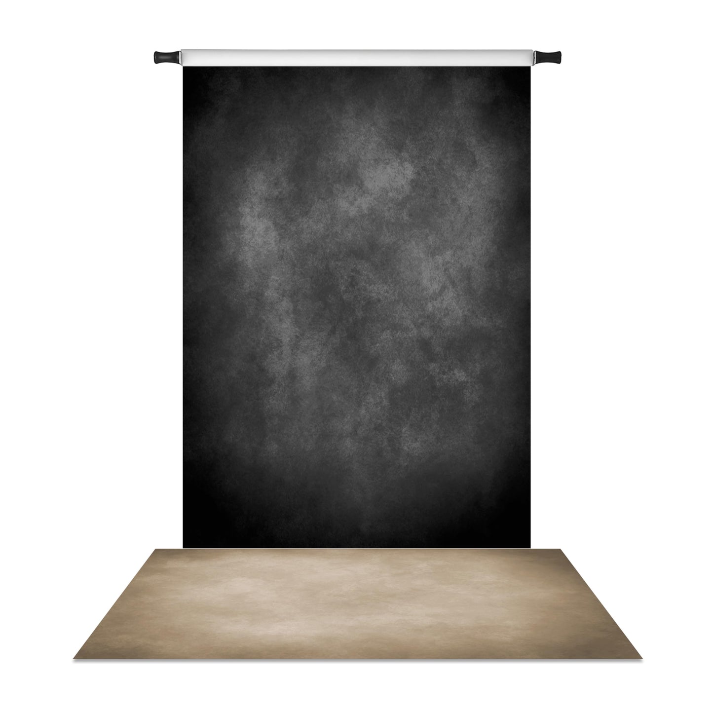 Kate Black Photography Backdrop(10x7ft) & Brown Rubber Floor Mat(8x5ft)